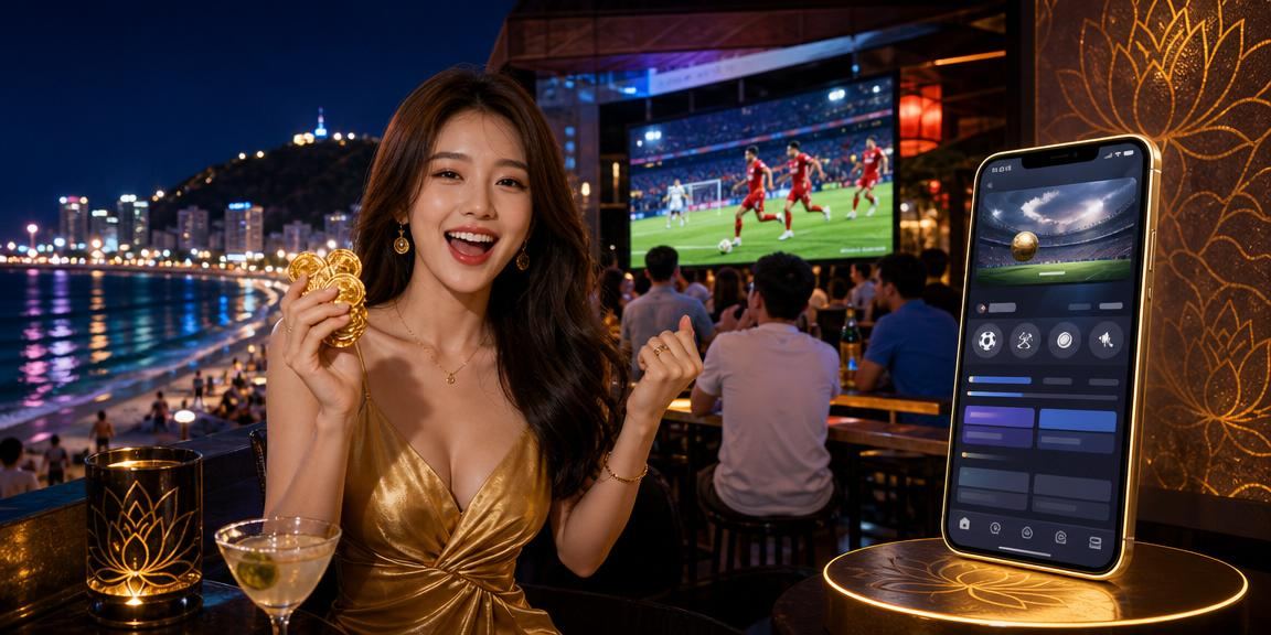 Người chơi tại Vũng Tàu sử dụng ứng dụng casino di động trên bãi biển
